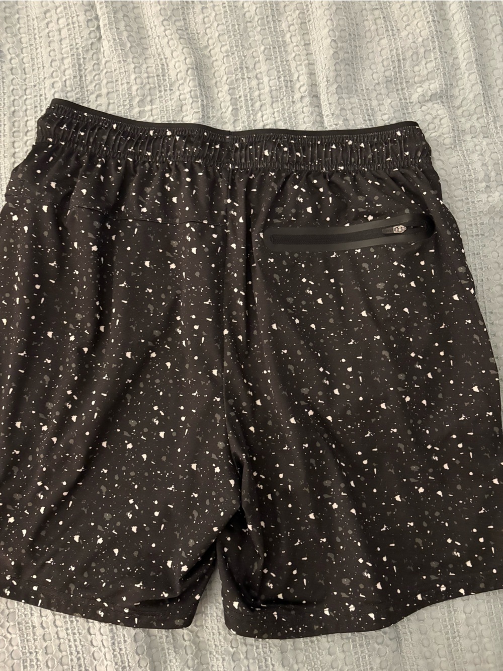 BYLT Basics Black Speckle Athletic Shorts - Picture 3 of 3